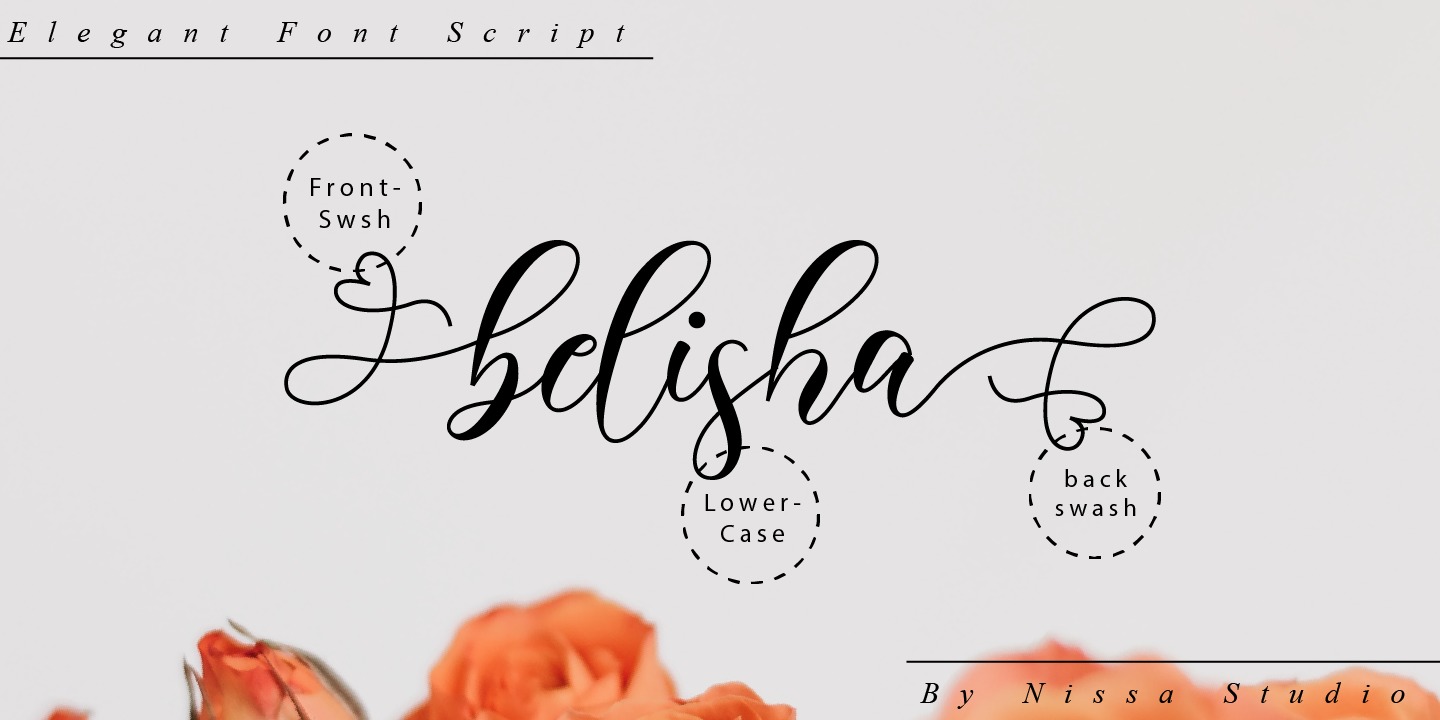 Beispiel einer Belisha Regular-Schriftart